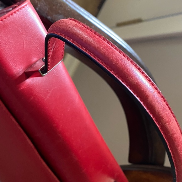 Vintage Salvatore Ferragamo red Italian leather handbag - Picture 2 of 16